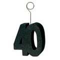 Glittered "40" Photo/ Balloon Holder